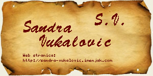 Sandra Vukalović vizit kartica